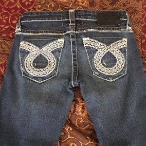 26 Big Star ankle/crop jeans w/light distressing.